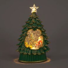 5029936975607 1 SnowTime Light Up Christmas Tree Snow Globe with Santa Scene Christmas Decoration.jpg